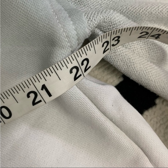 POL Ombré Oversized Distressed Shredded LaceUp Pullover Sweatshirt Size Large - Picture 8 of 8